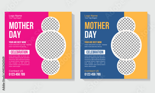 Happy Mother's Day social media post design