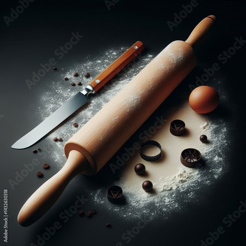 Rolling Pin – Cylindrical tool for flattening dough evenly