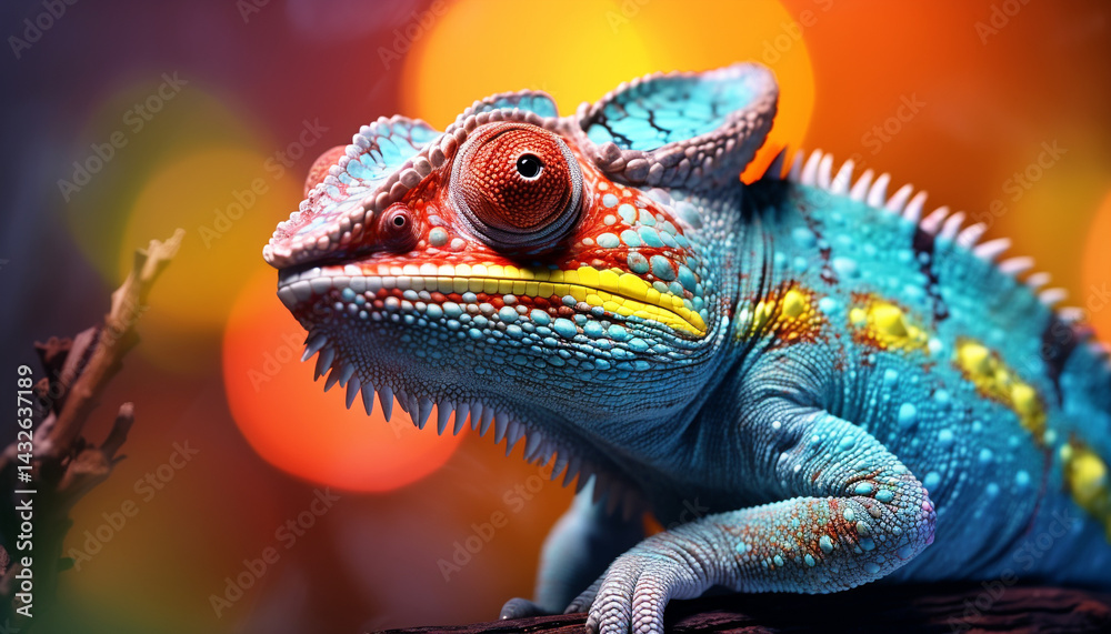 chameleon on a branch chameleon on a branch