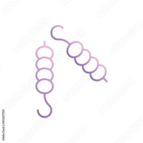Skewer  icon vector stock illustration