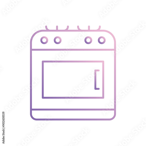 Stove  icon vector stock illustration