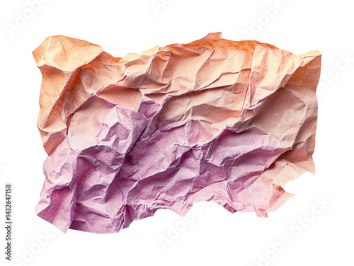 Wallpaper Mural Crumpled paper abstract digital minimalist isolated on transparent background Torontodigital.ca
