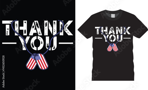 Thank you, Memorial day vector t-shirt design.