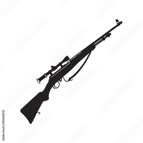 sniper rifle isolated on white background