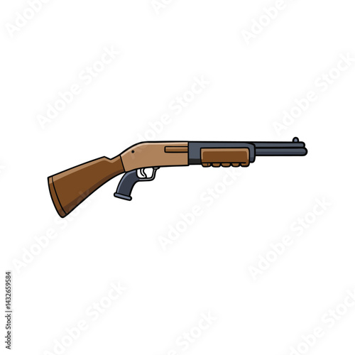 Mossberg 500 Vector Art – Tactical Shotgun Design for Military and Law Enforcement