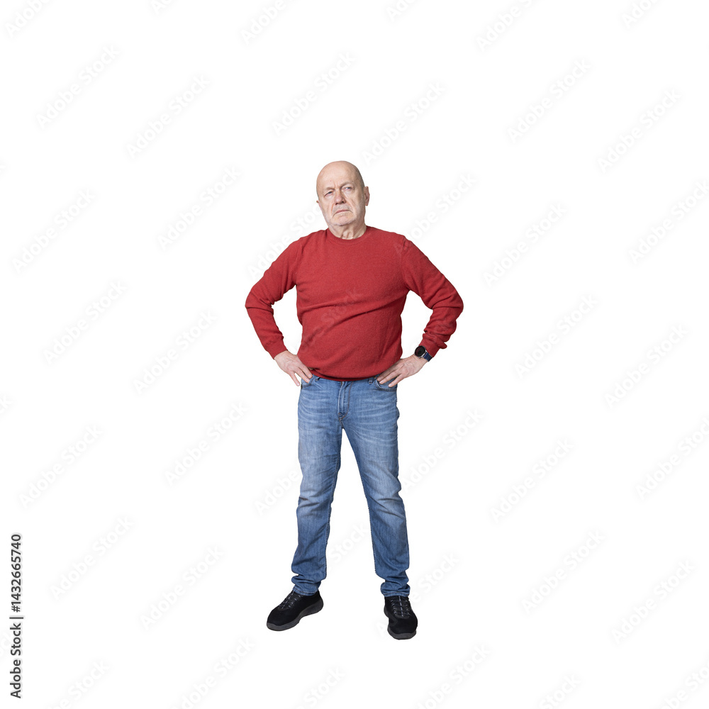 Naklejka premium hands on his hips
