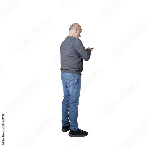 a man with a tablet