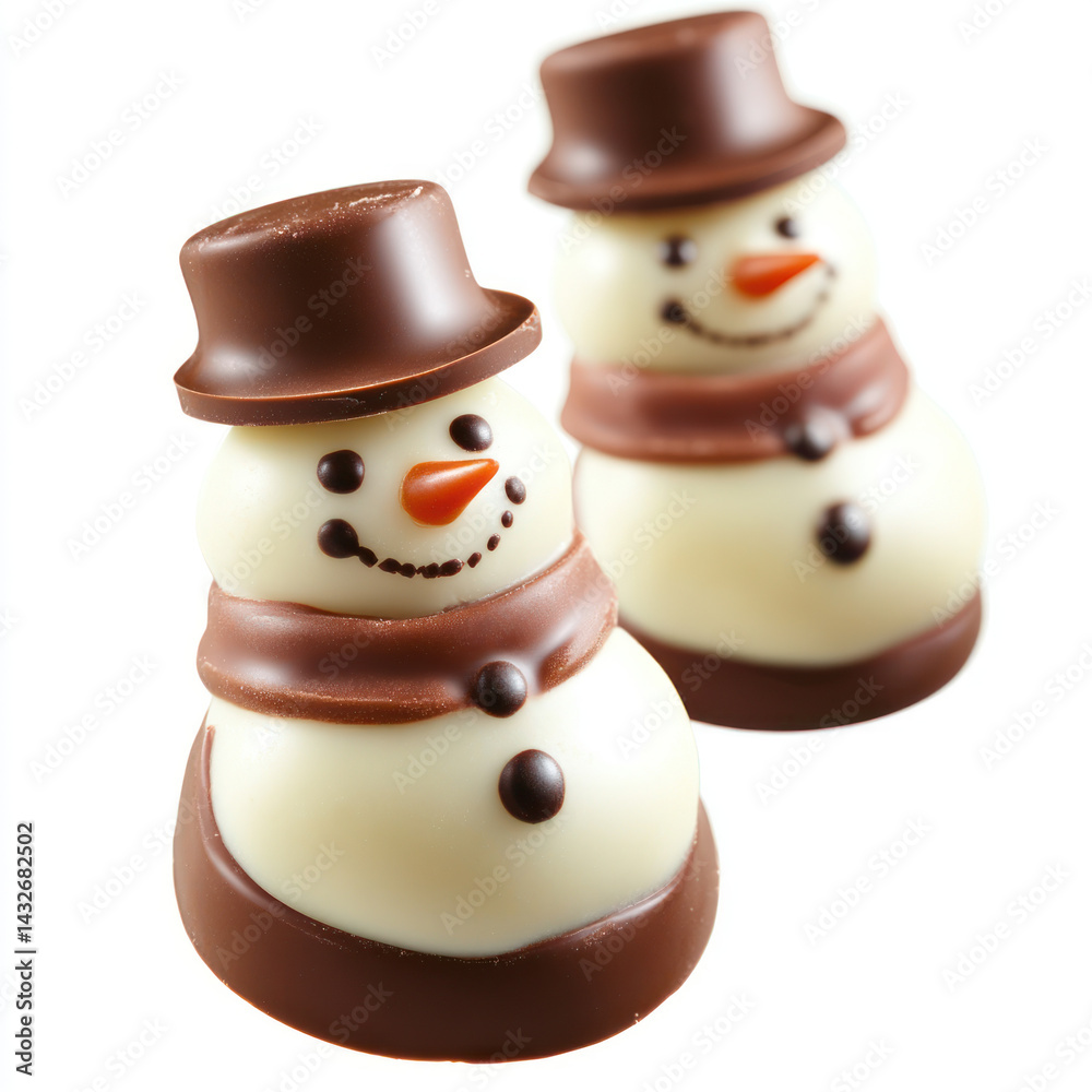 Fototapeta premium snowman on a white background