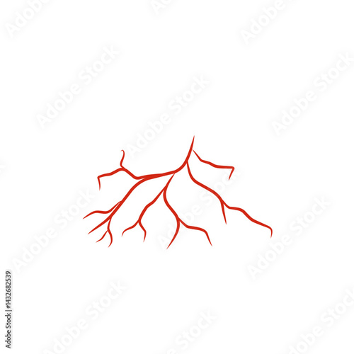 illustration of human blood vessels
