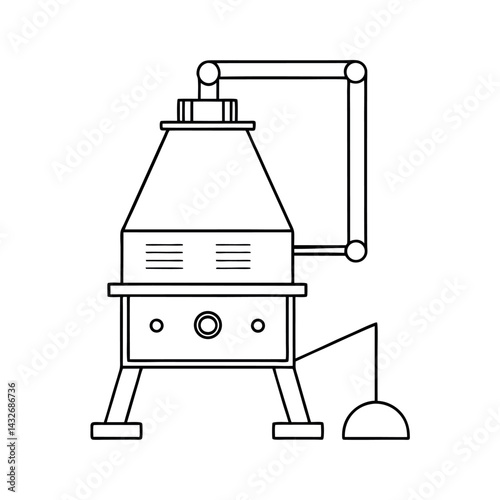 Vector Art of Fume Extractor