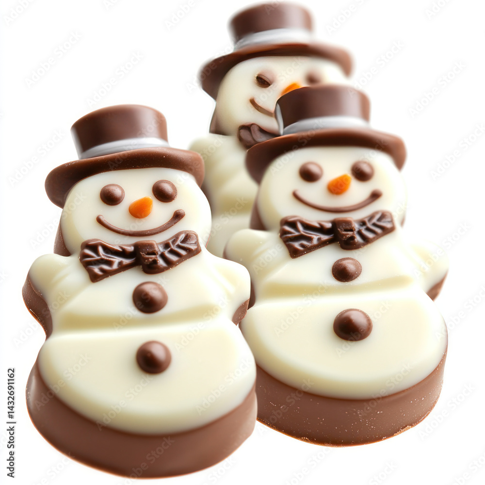 Fototapeta premium snowman on a white background