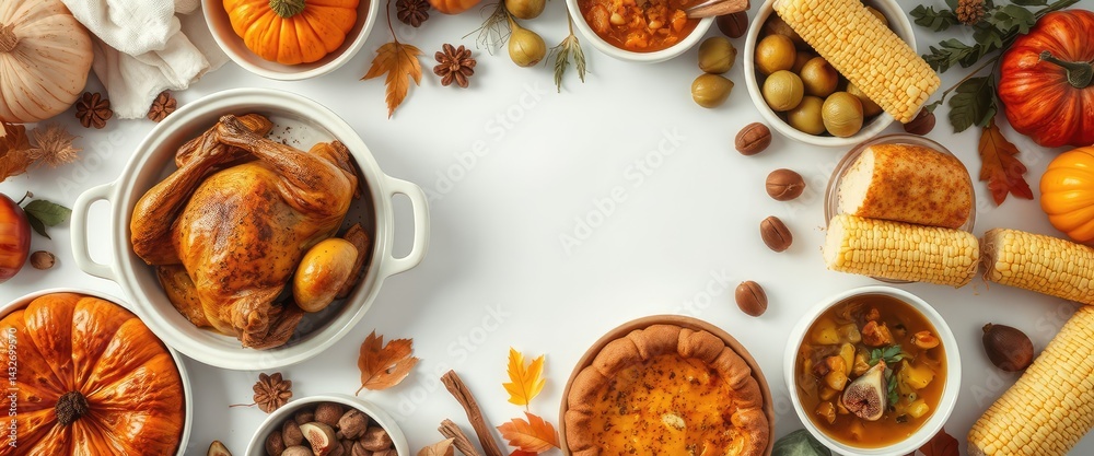 Roasted chicken & autumn feast