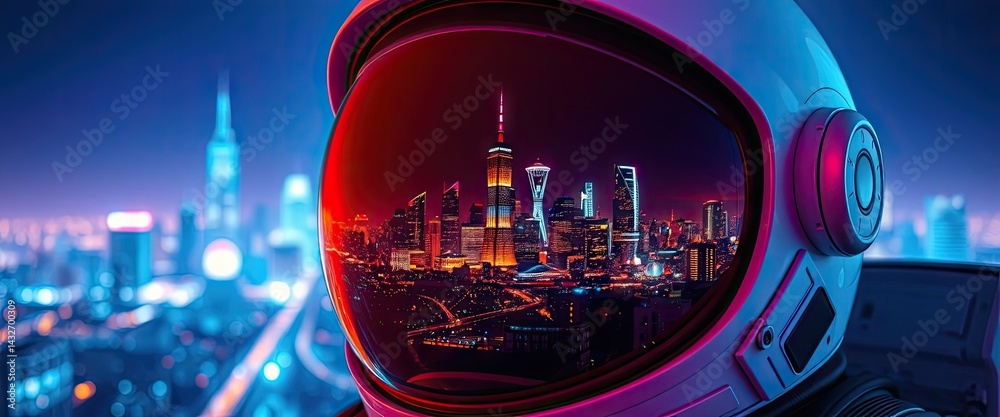 Astronaut's City View