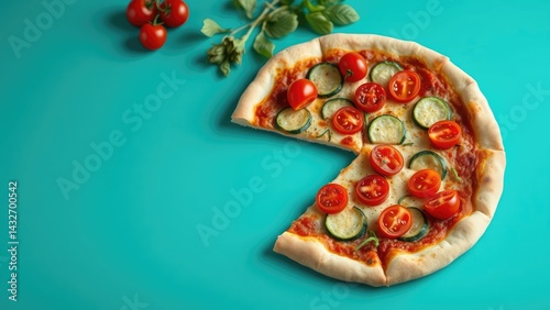 Obraz na płótnie Vegetarian Pizza Delight w salonie