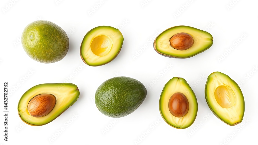 Avocados: Halved & Whole Avocados: Halved & Whole