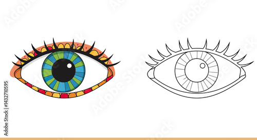 Colorful Eye Illustration 