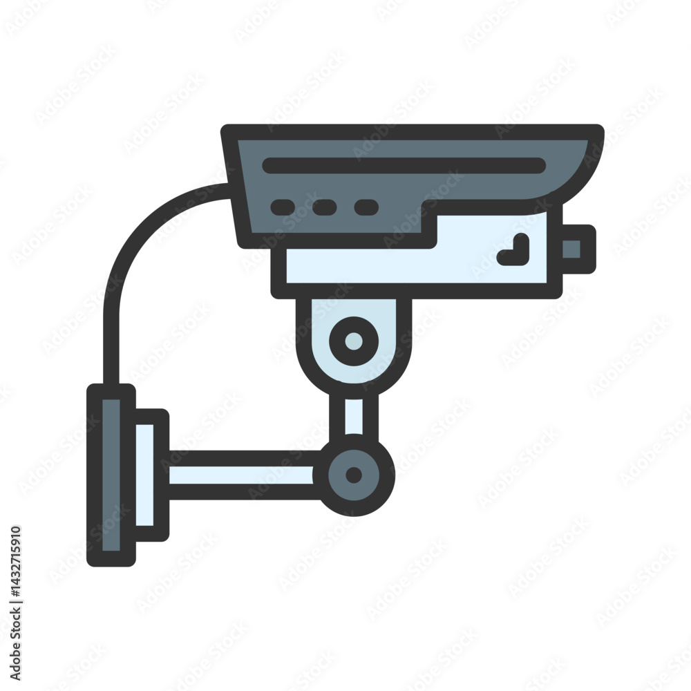 Cctv icon vector image. Suitable for mobile apps, web apps and print media. Cctv icon vector image. Suitable for mobile apps, web apps and print media.