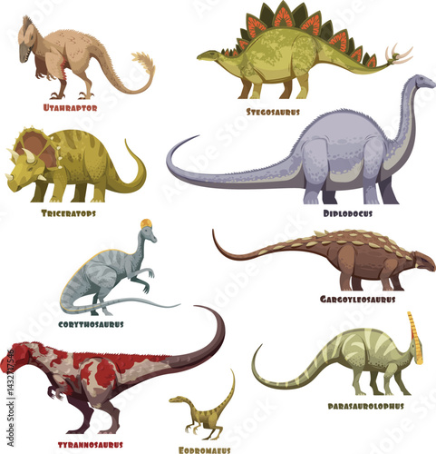 A collection of dinosaurs