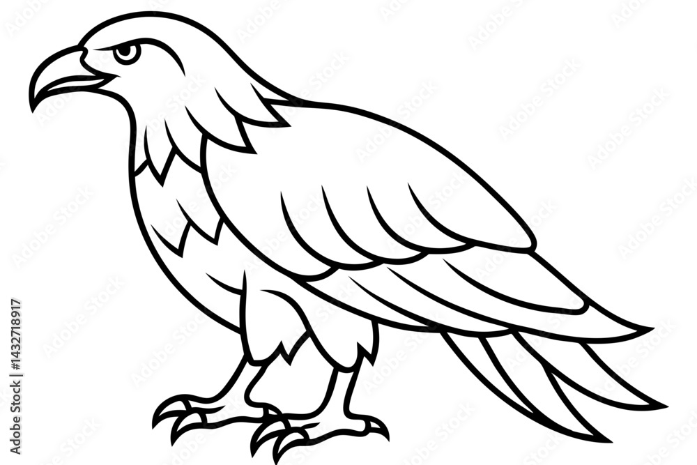 Fototapeta premium Minimalist Eagle Vector