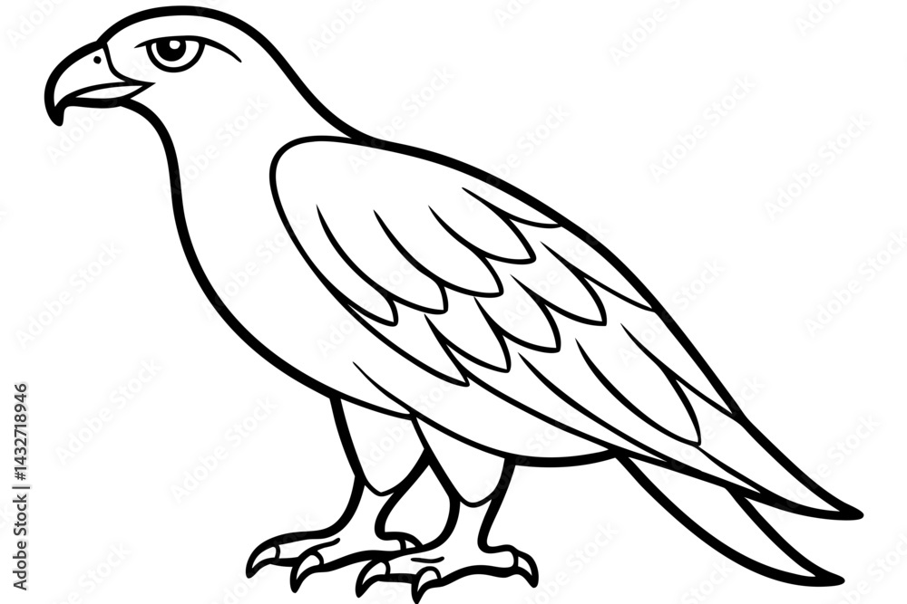 Fototapeta premium Minimalist Eagle Vector
