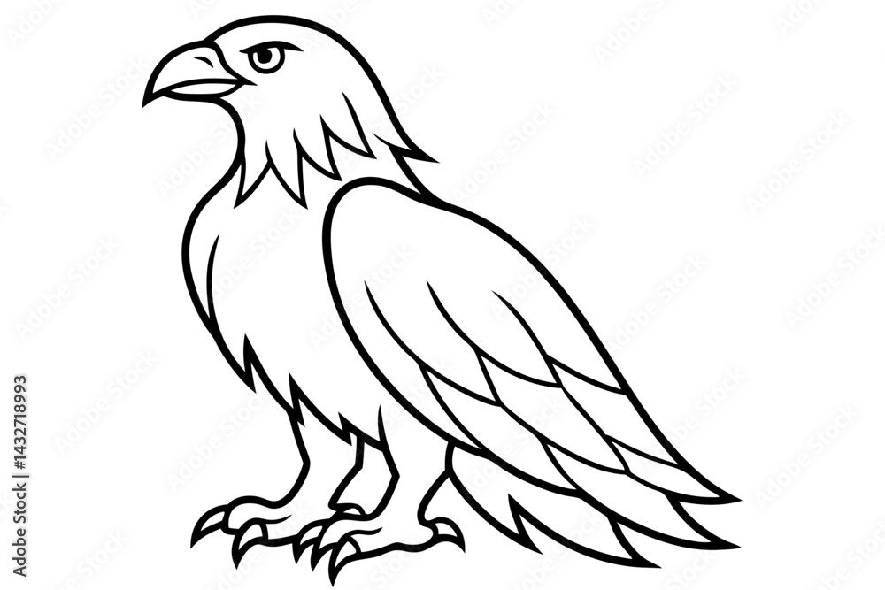 Fototapeta premium Minimalist Eagle Vector