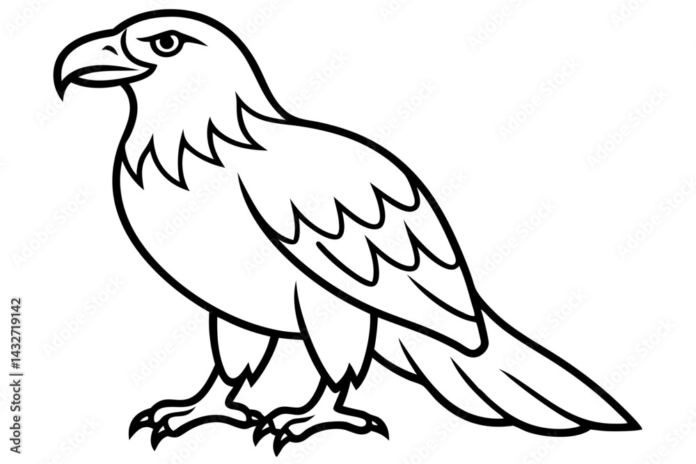 Fototapeta premium Minimalist Eagle Vector