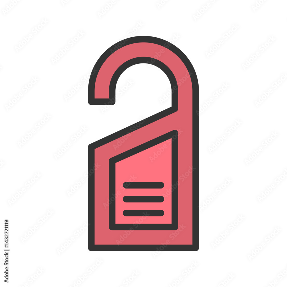 Door Hanger icon vector image. Suitable for mobile apps, web apps and print media. Door Hanger icon vector image. Suitable for mobile apps, web apps and print media.