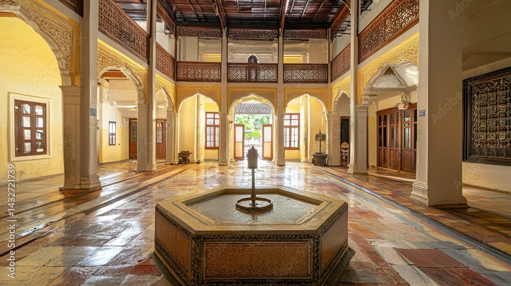 Obraz premium The Sultanate Palace Museum displaying ancient Malaccan history