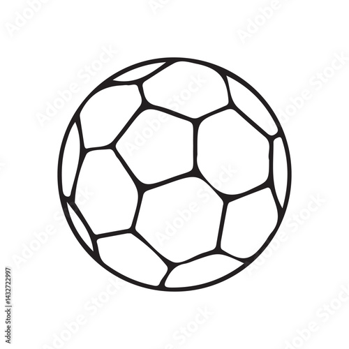 soccer ball isolated on white