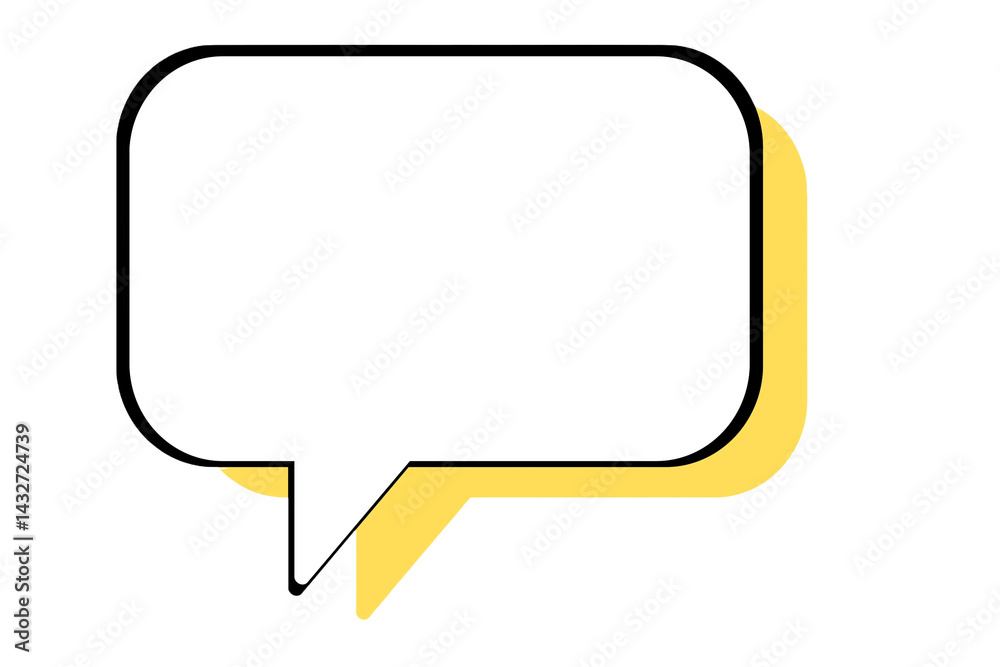 Yellow speech bubble icon Yellow speech bubble icon