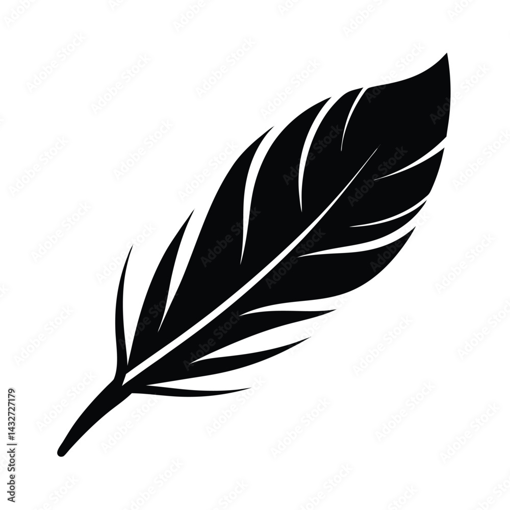 Obraz premium Feather Icon Vector Illustration