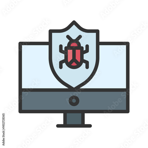 Infected icon vector image. Suitable for mobile apps, web apps and print media.