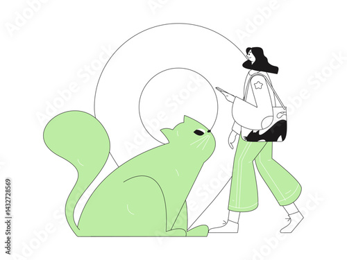 Holiday travel travel characters internet background vector hand drawn illustration
