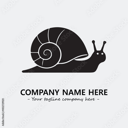 Wallpaper Mural Snail illustration black and white for logo company vector image
 Torontodigital.ca