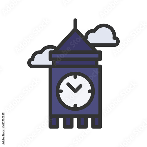London Fashion Week icon vector image. Suitable for mobile apps, web apps and print media.