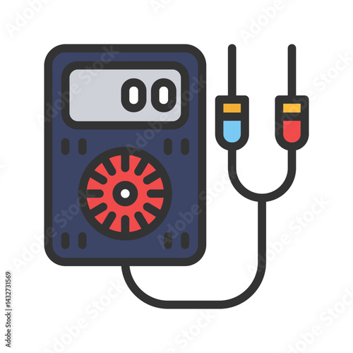 Nanometer icon vector image. Suitable for mobile apps, web apps and print media.