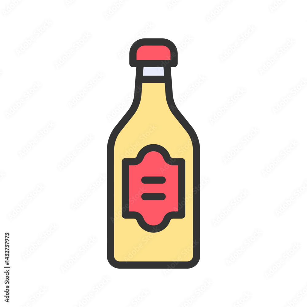 Sauce icon vector image. Suitable for mobile apps, web apps and print media.