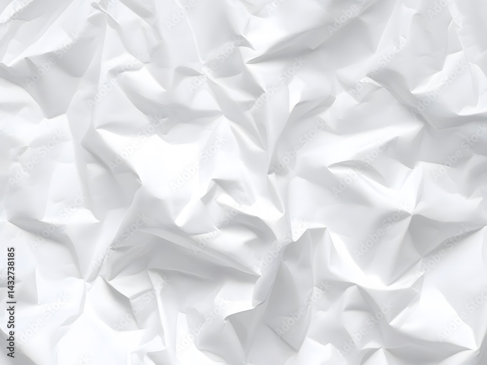Obraz premium White crumpled white paper texture
