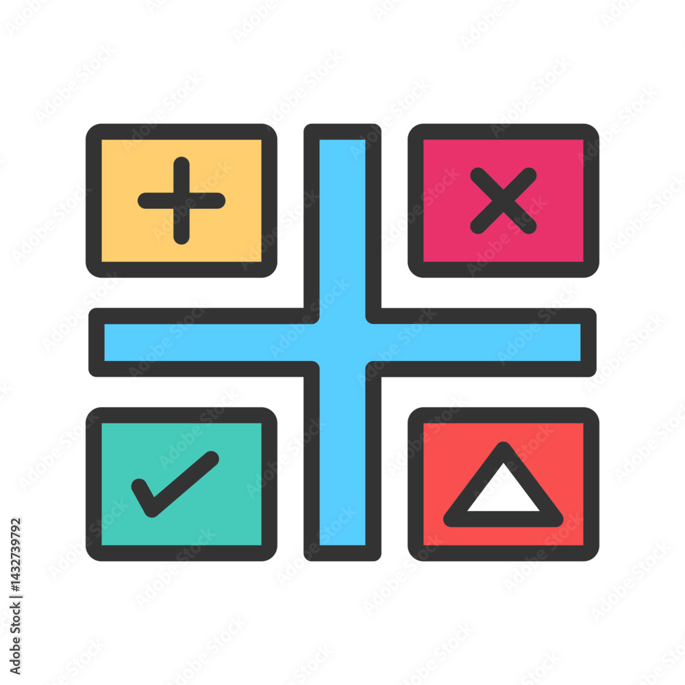 Fototapeta premium SWOT icon vector image. Suitable for mobile apps, web apps and print media.