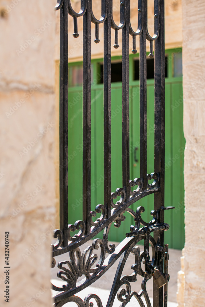 Iron gates and doors on the island of Malta