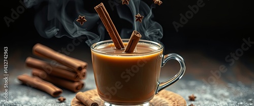 Obraz na płótnie Warm Spiced Coffee w salonie