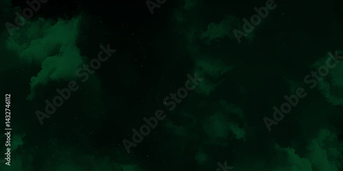 abstract cloud and vapor texture background. Black and green smoke aquarelle smudge illustration abstract Green Fog or smoke color isolated background , Abstract Painted Illustration. Brush stroked.