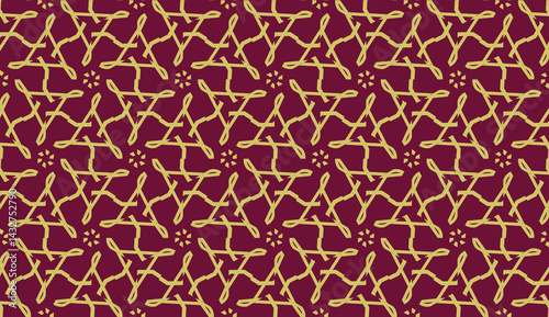 For interior wallpaper, smart design, fashion print.Vector seamless illustration with pattern in triangles style.