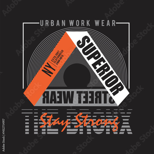 superior street wear design typography vector illustration