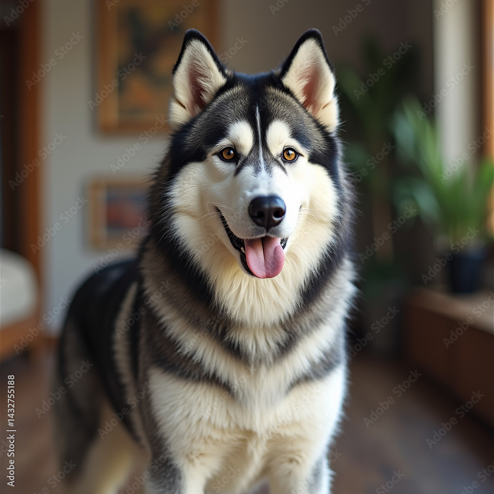 Fototapeta premium alaskan malamute portrait