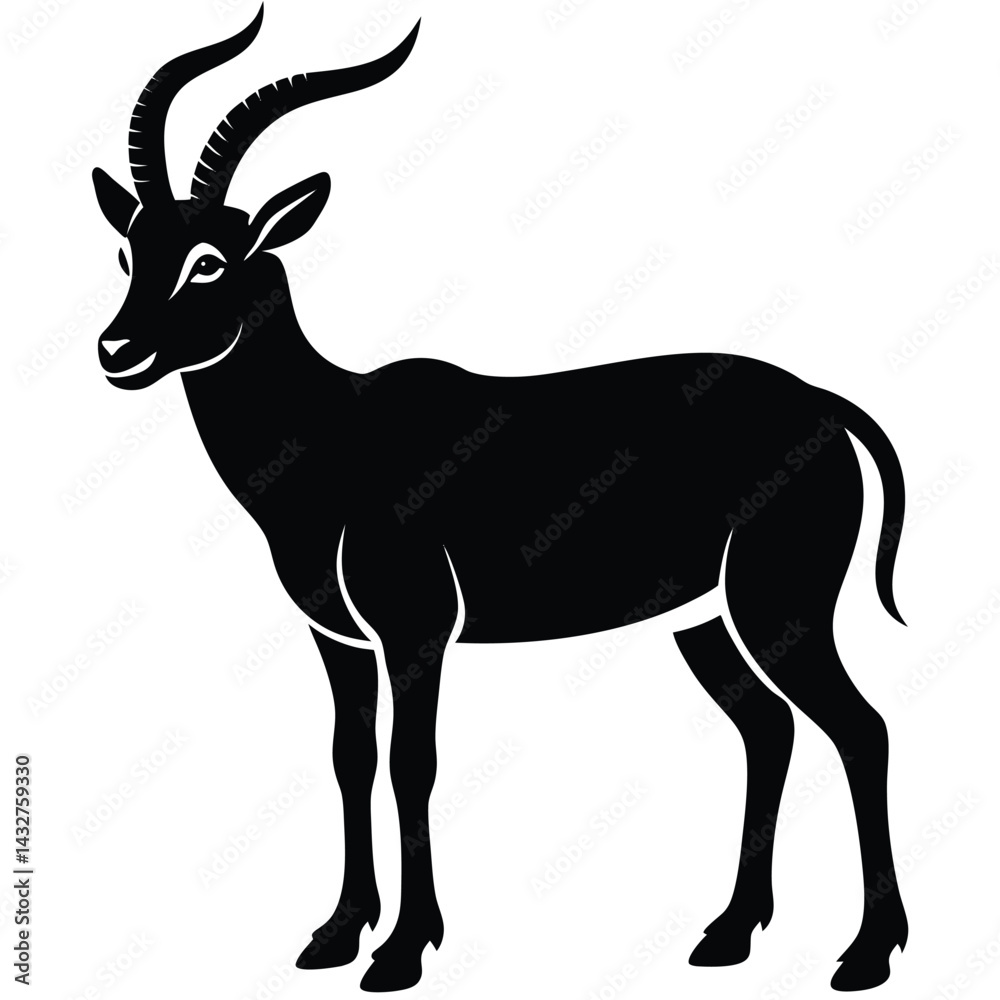 Fototapeta premium addax vector animal