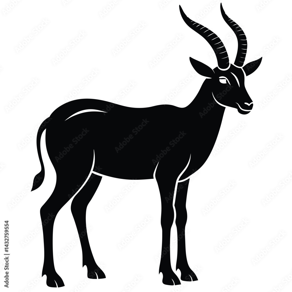 Fototapeta premium addax vector animal