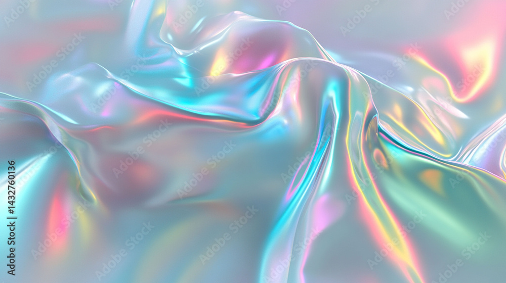 Obraz premium Abstract colorful design with swirling smoke creates a dynamic artistic backdrop of neon light and fractal patterns