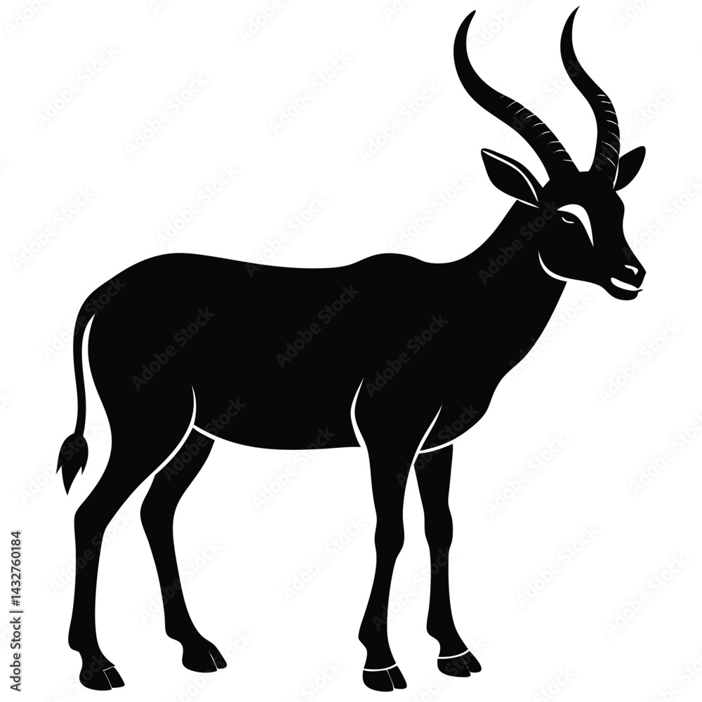Obraz premium addax vector animal