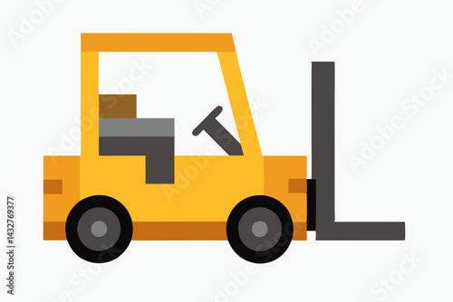 forklift vector illustration 